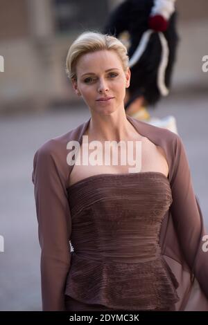 La principessa Charlene di Monaco partecipa al matrimonio della principessa svedese Madeleine e Chris o'Neill alla Cappella del Palazzo reale di Stoccolma, Svezia, 08 giugno 2013. Foto di Nicolas Gouhier/ABACAPRESS.COM Foto Stock