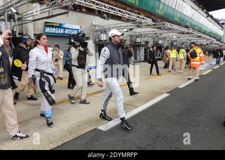 L'attore STATUNITENSE Patrick Dempsey di Dempsey DelPiero-Proton Porsche 911 GT3 RSR durante la 24 ore di le Mans a le Mans, Francia, il 23 giugno 2013. Foto di Guy Durand/ABACAPRESS.COM Foto Stock