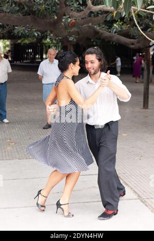 Argentina, Buenos Aires - ballerini di Tango a Recoleta. Foto Stock