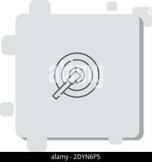 icona del vettore degli elettrodi semplice illustrazione vettoriale moderna Illustrazione Vettoriale