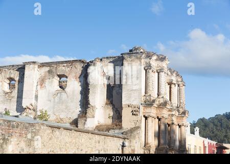 Antigua, Guatemala Iglesia de El Carmen chiesa Foto Stock