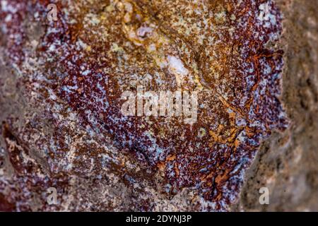 Pezzo di gang con minerale di ferro Foto Stock