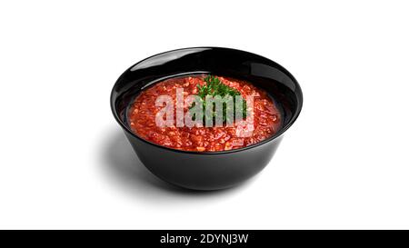 Adjika isolato su sfondo bianco. Foto di alta qualità Foto Stock