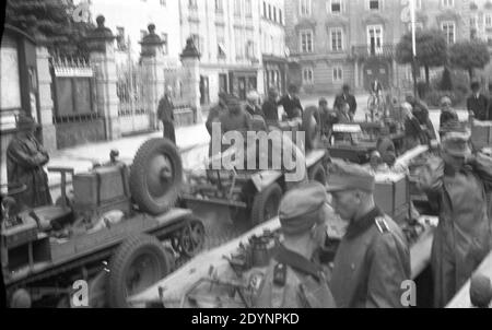 Wehrmacht Heer Rad-Ketten-Fahrzeug Austro-Daimler ADMK MULUS 1935 - Esercito tedesco Veicolo cingolato ADMK Mulus 1935 Foto Stock