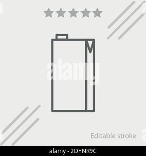 juice brik vettore icona moderna semplice illustrazione vettoriale Illustrazione Vettoriale