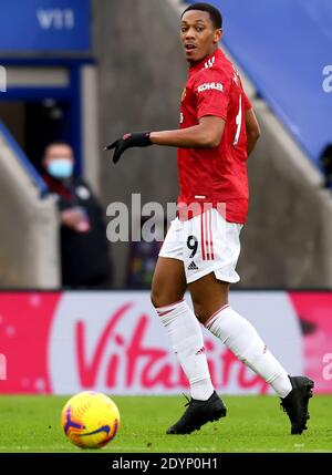 Anthony Martial of Manchester United - Leicester City contro Manchester United, Premier League, King Power Stadium, Leicester, UK - 26 dicembre 2020 solo per uso editoriale - si applicano restrizioni DataCo Foto Stock