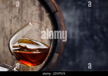 brandy in vetro da snifter Foto Stock
