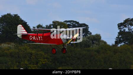 Vintage 1929 Southern Martlet Aircraft in atterraggio Foto Stock