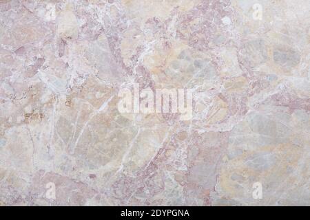 Pietra variegata con colore grigio, rosa e beige texture sfondo, alto dettaglio Foto Stock