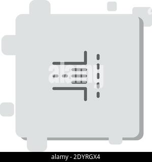 icona vettore di attraversamento stradale semplice illustrazione vettoriale moderna Illustrazione Vettoriale