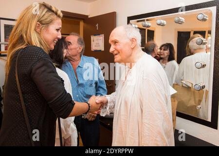 Natacha Amal e Michel Bouquet durante il 29° Festival de Ramatuelle, a Ramatuelle, vicino a Saint-Tropez, Francia meridionale, il 11 agosto 2013. Foto di Cyril Bruneau/ABACAPRESS.COM Foto Stock