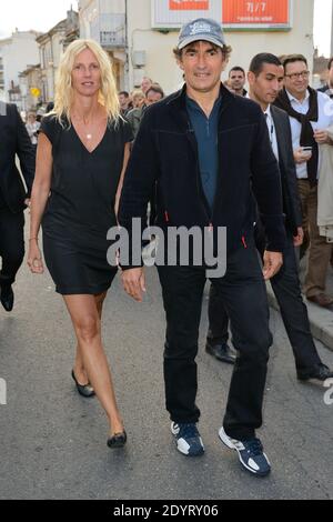 Sandrine Kiberlain e Albert Dupontel hanno partecipato allo screning di 9 Mois Ferme durante il 6° Festival del Cinema di Angouleme, in Francia, il 25 agosto 2013. Foto di Nicolas Briquet/ABACAPRESS.COM Foto Stock