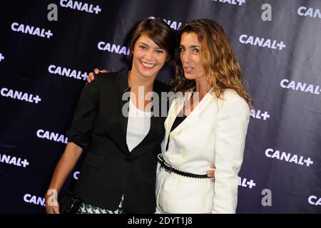 Emma de Caunes , Agnes Boulard alla festa Canal Plus tenutasi al Club elettrico di Parigi, Francia, il 28 agosto 2013. Foto di Alban Wyters/ABACAPRESS.COM Foto Stock