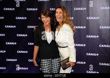 Emma de Caunes , Agnes Boulard alla festa Canal Plus tenutasi al Club elettrico di Parigi, Francia, il 28 agosto 2013. Foto di Alban Wyters/ABACAPRESS.COM Foto Stock