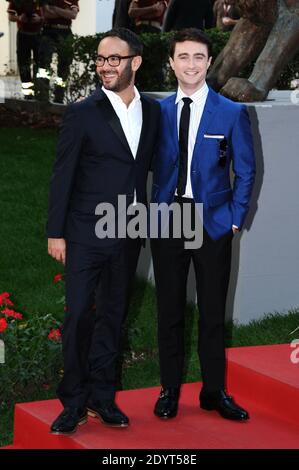 John Krokidas e Daniel Radcliffe partecipano alla prima del film Kill Your Darlings nell'ambito del settantesimo Festival Internazionale del Cinema di Venezia (Mostra), presso l'isola del Lido di Venezia, il 01 settembre 2013. Foto di Aurore Marechal/ABACAPRESS.COM Foto Stock