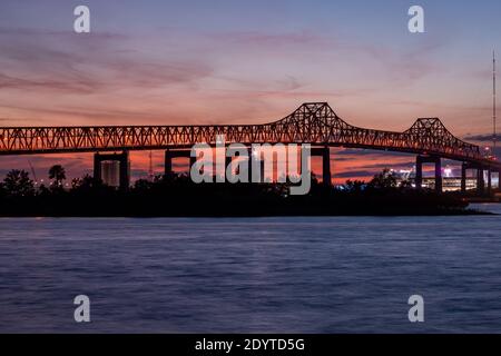 Ponte Mathews Tramonto Foto Stock