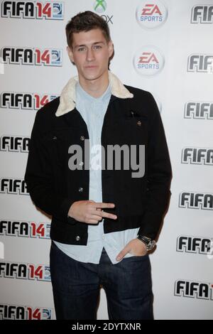 Jean-Baptiste Maunier in occasione del lancio del nuovo gioco FIFA 2014 (chiamato anche FIFA 14) che si è tenuto alla Gaite Lyrique di Parigi, Francia, il 23 settembre 2013. Foto di Jerome Domine/ABACAPRESS.COM Foto Stock