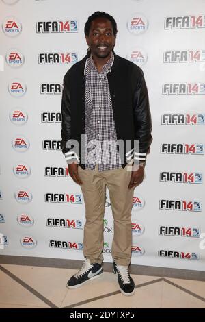 Noom Diawara partecipa al lancio del nuovo gioco FIFA 2014 (chiamato anche FIFA 14) che si è tenuto presso la Gaite Lyrique a Parigi, in Francia, il 23 settembre 2013. Foto di Jerome Domine/ABACAPRESS.COM Foto Stock