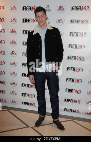 Jean-Baptiste Maunier in occasione del lancio del nuovo gioco FIFA 2014 (chiamato anche FIFA 14) che si è tenuto alla Gaite Lyrique di Parigi, Francia, il 23 settembre 2013. Foto di Jerome Domine/ABACAPRESS.COM Foto Stock