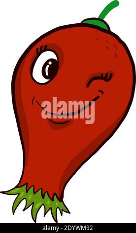 Roseanca con verricello, illustrazione, vettore su sfondo bianco. Illustrazione Vettoriale