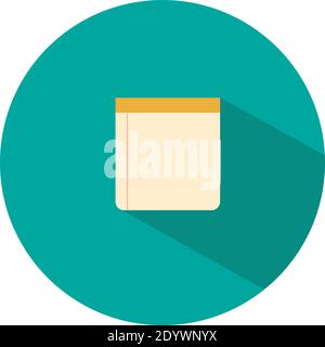 Diario, illustrazione, vettore su sfondo bianco. Illustrazione Vettoriale