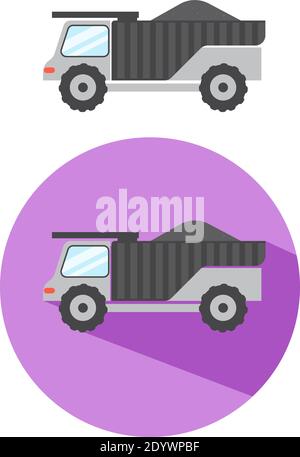 Caricamento di carrelli, illustrazione, vettore su sfondo bianco. Illustrazione Vettoriale