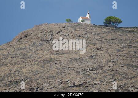 Eremo di San Isidro su una collina. Alajero. La Gomera. Isole Canarie. Spagna. Foto Stock