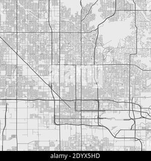 Mappa urbana di Phoenix. Illustrazione vettoriale, poster della mappa Phoenix. Illustrazione Vettoriale