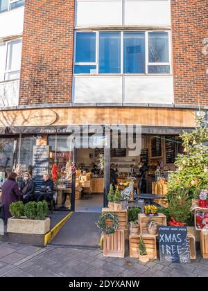 Columbia Coffee Roasters, Summer Town, Oxford, Oxfordshire, Inghilterra, Regno Unito, GB. Foto Stock