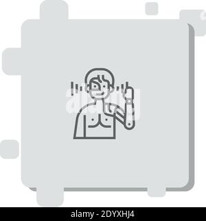 icona vettoriale cybernetics semplice illustrazione vettoriale moderna Illustrazione Vettoriale