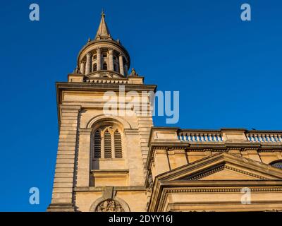 Dreaming Spires, All Saints Church, Library of Lincoln College, University of Oxford, Oxfordshire, Inghilterra, Regno Unito, GB. Foto Stock