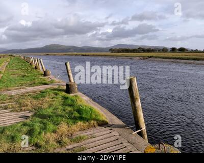 Porto di Wigtown, fiume Bladnoch, Wigtownshire, Dumfries e Galloway, Scozia, UK, GB Foto Stock