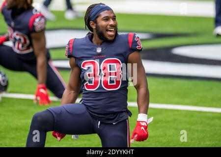 Houston, Texas, Stati Uniti. 27 Dicembre 2020. Houston Texans ha fatto ritorno a Buddy Howell (38) prima di una partita di football NFL tra i Cincinnati Bengals e gli Houston Texans allo stadio NRG di Houston, Texas. I Bengals hanno vinto il gioco 37 a 31.Trask Smith/CSM/Alamy Live News Foto Stock