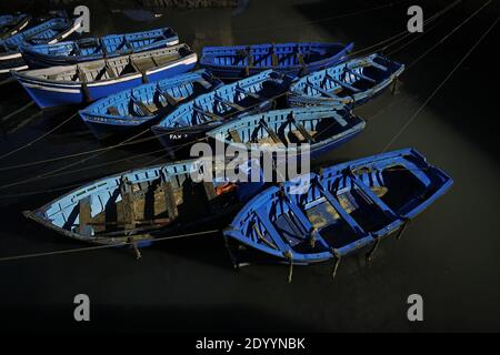 MAROCCO / Essaouira / Fischerscarponi di notte Foto Stock