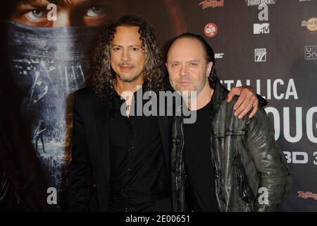 Lars Ulrich partecipa alla 'Metallica Through the Never' Paris Premiere a le Grand Rex a Parigi, in Francia, l'8 ottobre 2013. Foto di Alban Wyters/ABACAPRESS.COM Foto Stock