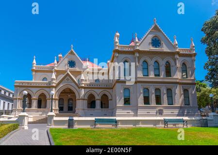 Biblioteca parlamentare a Wellington, Nuova Zelanda Foto Stock