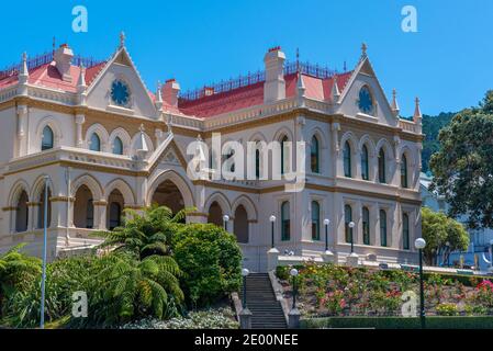 Biblioteca parlamentare a Wellington, Nuova Zelanda Foto Stock