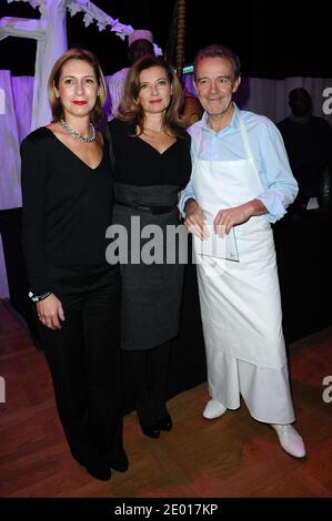 Gwendoline Khoudi, Valerie Trierweiler e Alain Passard partecipano all'evento benefico 'NE les Oublions Pas' Action Contre la Faim al Grand Palais, a Parigi, Francia, il 20 novembre 2013. Foto di Aurore Marechal/ABACAPRESS.COM Foto Stock