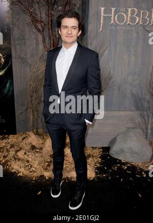 Orlando Bloom frequenta la prima di Warner Bros The Hobbit: The Desolation of Smaug al TCL Chinese Theatre di Los Angeles, CA, USA, il 2 dicembre 2013. Foto di Lionel Hahn/ABACAPRESS.COM Foto Stock