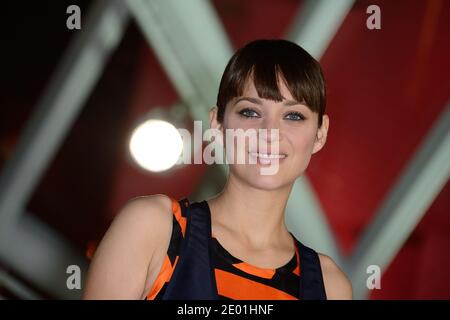 Marion Cotillard partecipa alla proiezione del film Waltz per Monica nell'ambito del 13° Festival di Marrakech, in Marocco, il 4 dicembre 2013. Foto di Nicolas Briquet/ABACAPRESS.COM Foto Stock