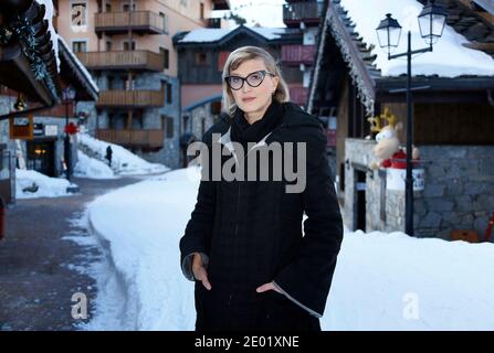 Il regista Jasmila Zbanic si pone durante la quinta edizione del Festival europeo del Cinema di Les Arcs, a Les Arcs, Alpi francesi, il 15 dicembre 2013. Foto di Patrick Bernard/ABACAPRESS.COM Foto Stock