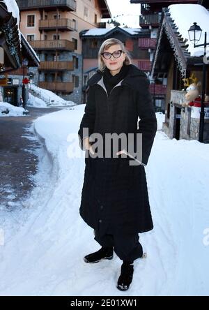 Il regista Jasmila Zbanic si pone durante la quinta edizione del Festival europeo del Cinema di Les Arcs, a Les Arcs, Alpi francesi, il 15 dicembre 2013. Foto di Patrick Bernard/ABACAPRESS.COM Foto Stock