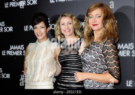 Melanie Doutey, Alexandra Lamy e Julie Ferrier partecipano alla prima Jamais le Premier Soir alla Gaumont Opera Capucines, a Parigi, Francia, il 19 dicembre 2013. Foto di Aurore Marechal/ABACAPRESS.COM Foto Stock