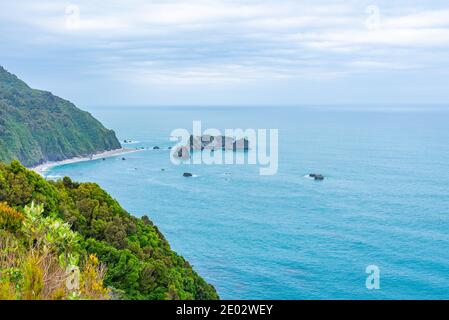 Knights Point Lookout in Nuova Zelanda Foto Stock