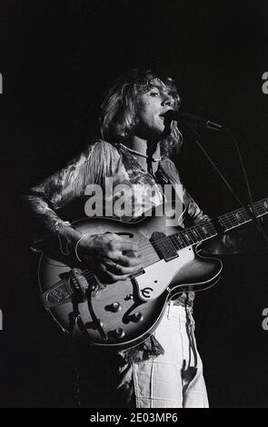 Kevin Ayers. Concerto dal vivo a Ipswich 06/1976 Foto Stock