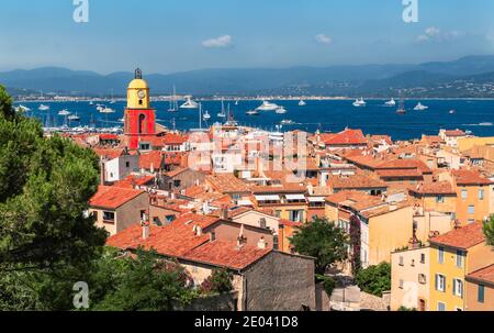 Città vecchia di Saint Tropez, Francia. Foto Stock