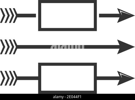 Icona del logo dell'arco modello vettoriale per l'illustrazione Illustrazione Vettoriale