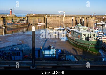 Il porto turistico di Watchet Harbour. Watchet, Somerset Foto Stock