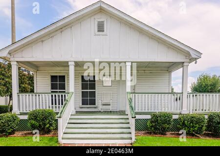 La casa e museo dell'infanzia Hank Aaron è raffigurata, 23 agosto 2017, a Mobile., Alabama. Aaron, un nativo di Mobile, ha giocato la squadra di baseball della Major League. Foto Stock