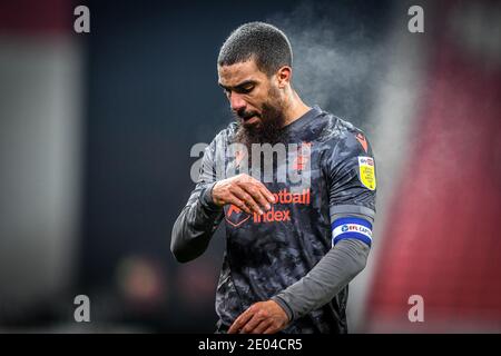 STOKE ON TRENT, INGHILTERRA. 29 DICEMBRE durante la partita del campionato Sky Bet tra Stoke City e Nottingham Forest al Britannia Stadium di Stoke-on-Trent martedì 29 dicembre 2020. (Credit: Jon Hobley | MI News) Credit: MI News & Sport /Alamy Live News Foto Stock